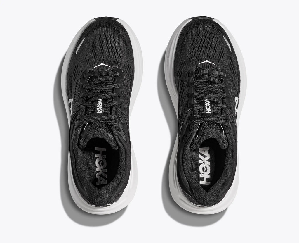 HOKA Women's Bondi 9 – Black/White – view 2