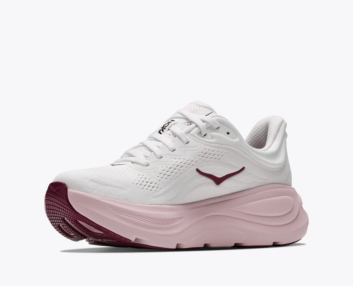 HOKA Women's Bondi 9 – White/Pink Opal – view 3