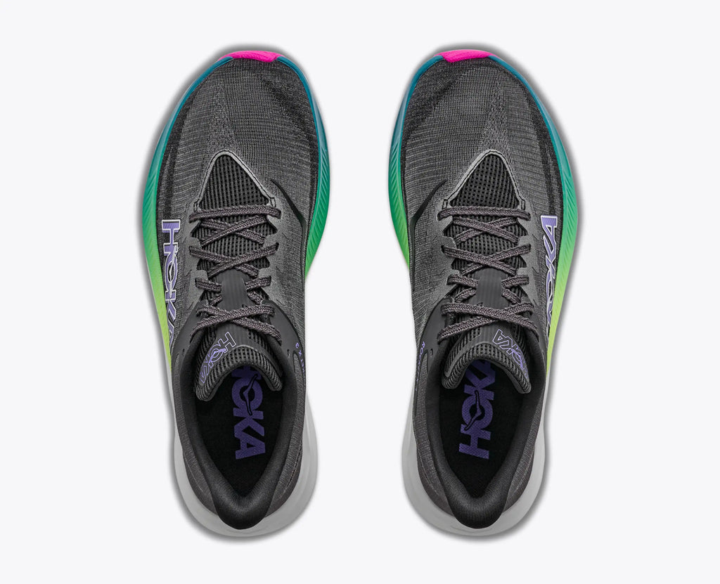 HOKA Rocket X 3 (Unisex) – Black/Neon Nebula – view 2