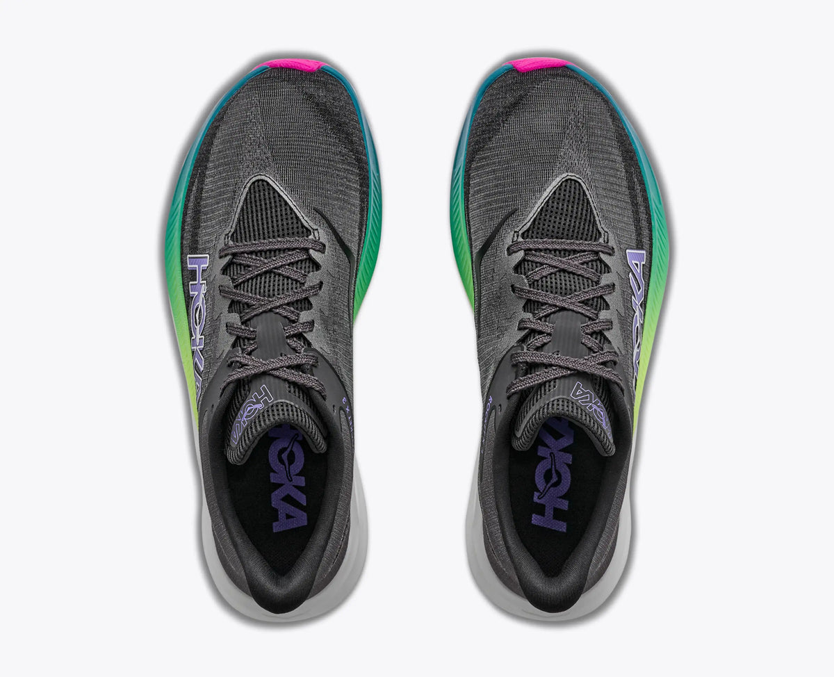 HOKA Rocket X 3 (Unisex) – Black/Neon Nebula – view 2
