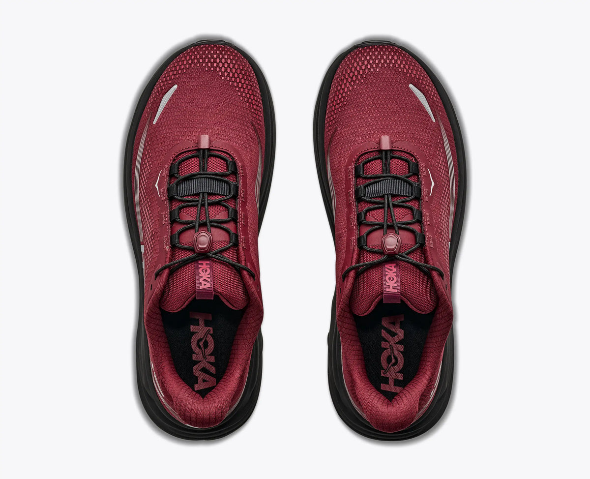 HOKA Clifton 11 GTX – Varsity Burgundy/Carbon Black – view 2