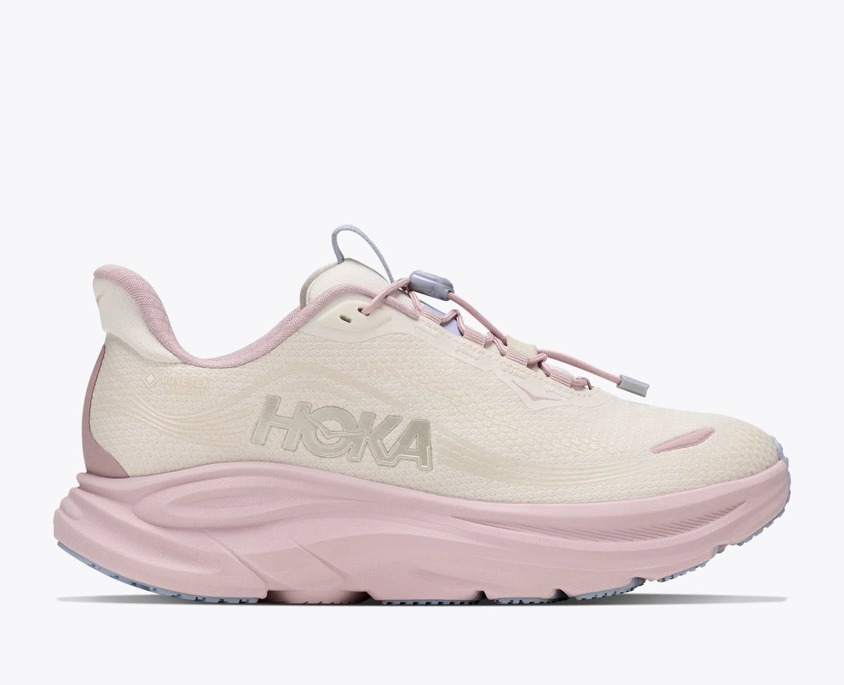 HOKA Women's Clifton 11 GTX – Alabaster/Pink Opal – view 1