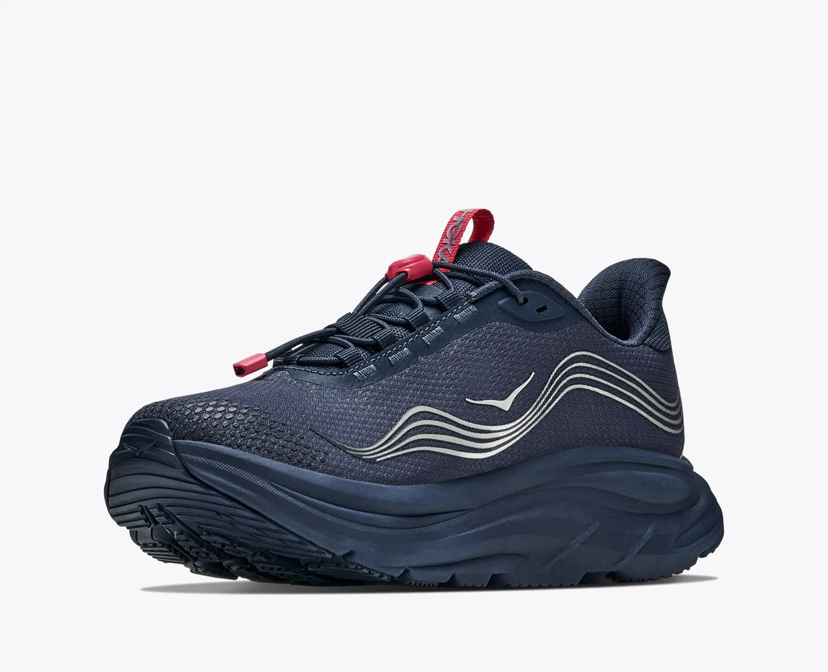 HOKA Women's Clifton 11 GTX – Varsity Navy/Burnt Red – view 3