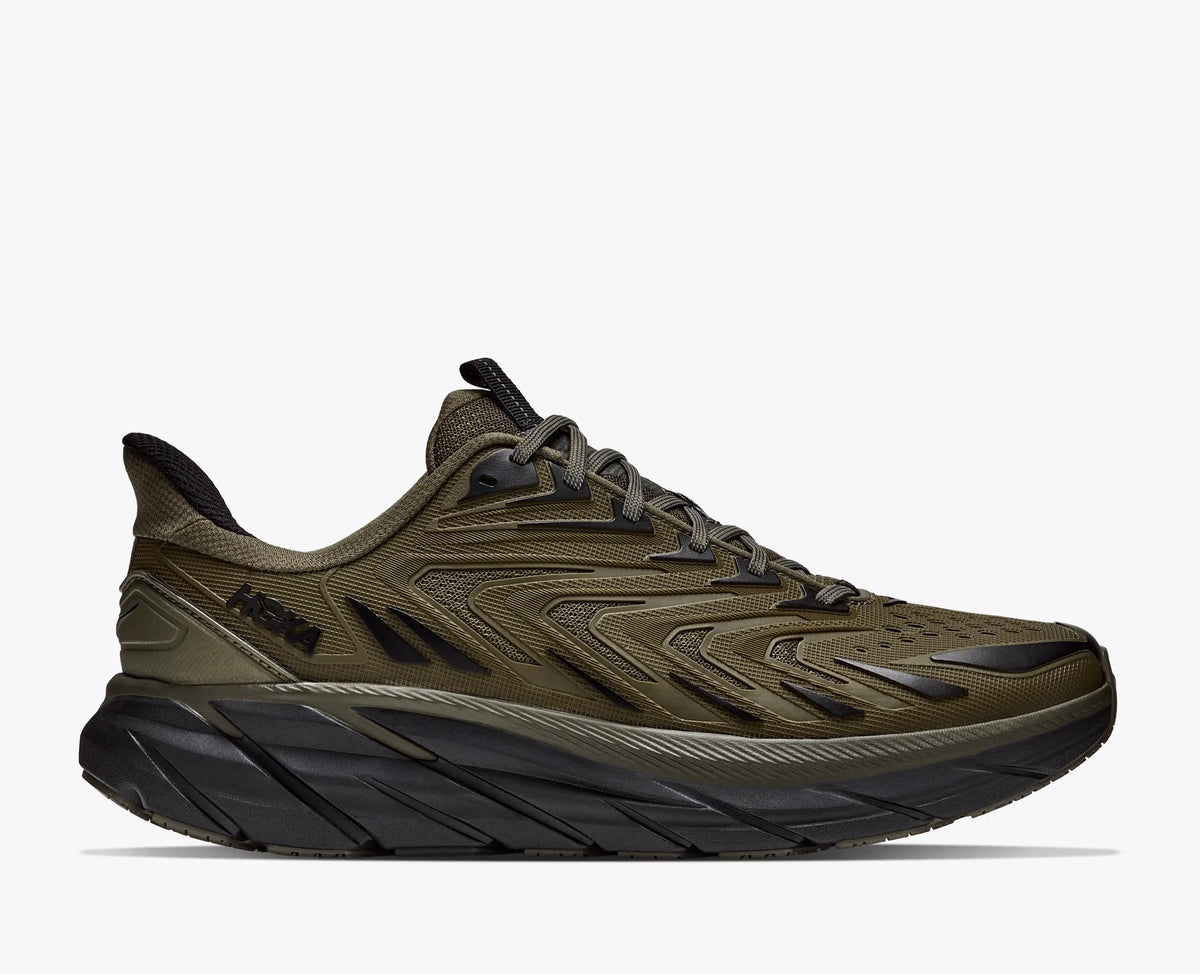 HOKA Clifton UTL – Antique Olive/Black – view 1