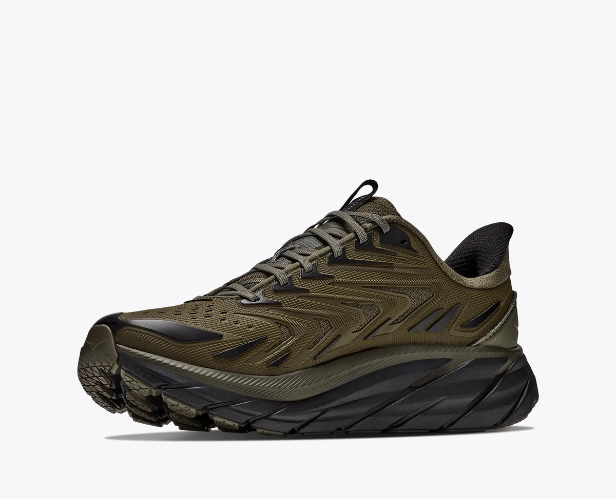 HOKA Clifton UTL – Antique Olive/Black – view 3