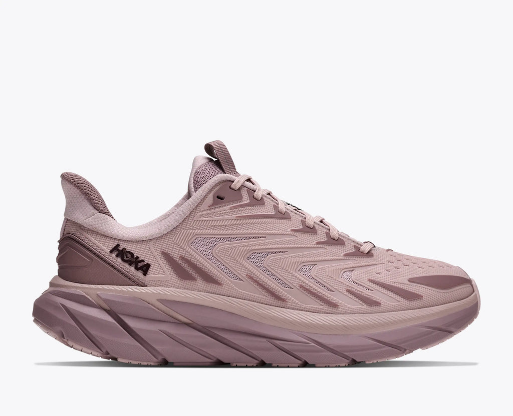 HOKA Women's Clifton UTL – Pink Opal/Deep Mauve – view 1