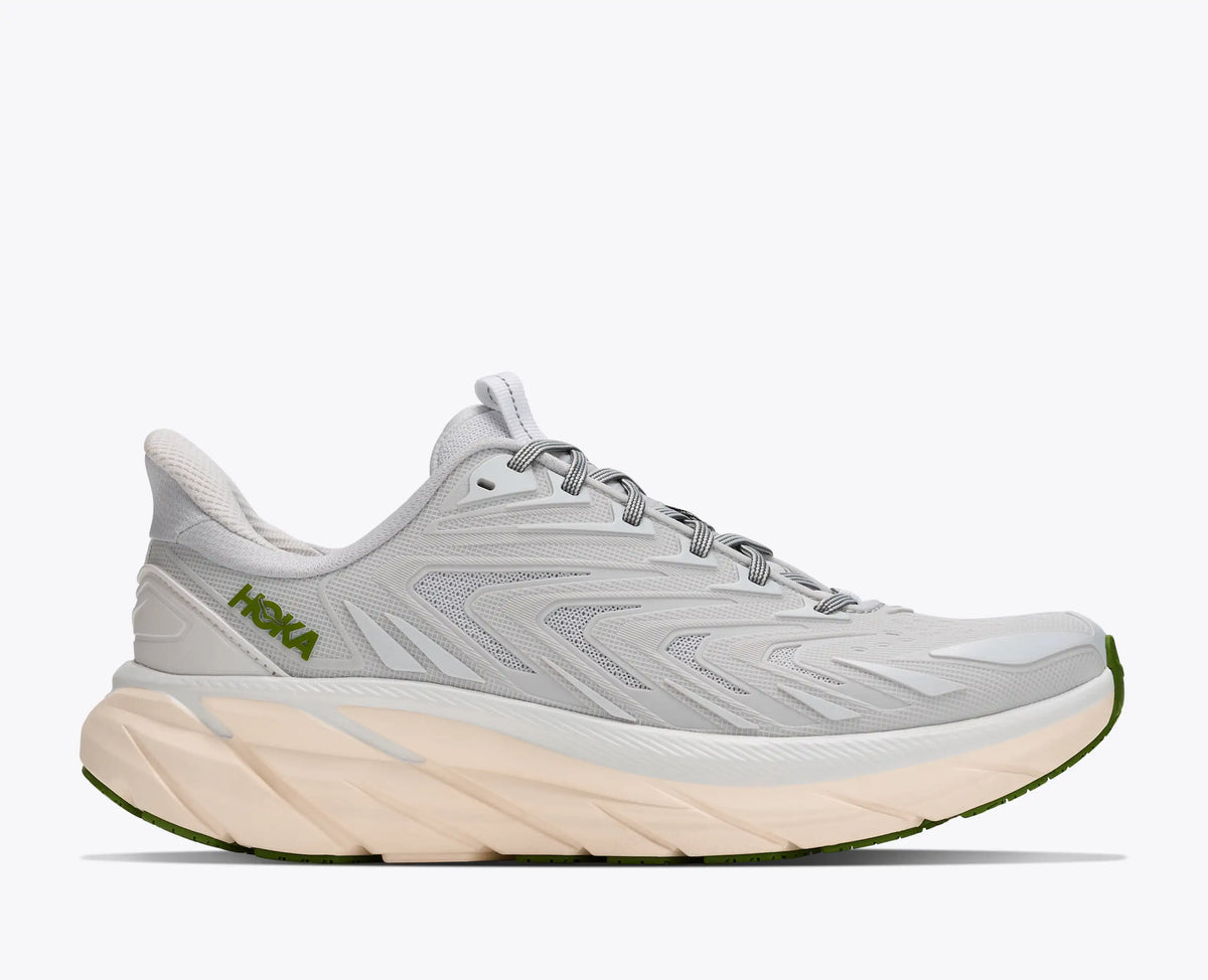 HOKA Clifton UTL – Cosmic Grey/Cilantro – view 1