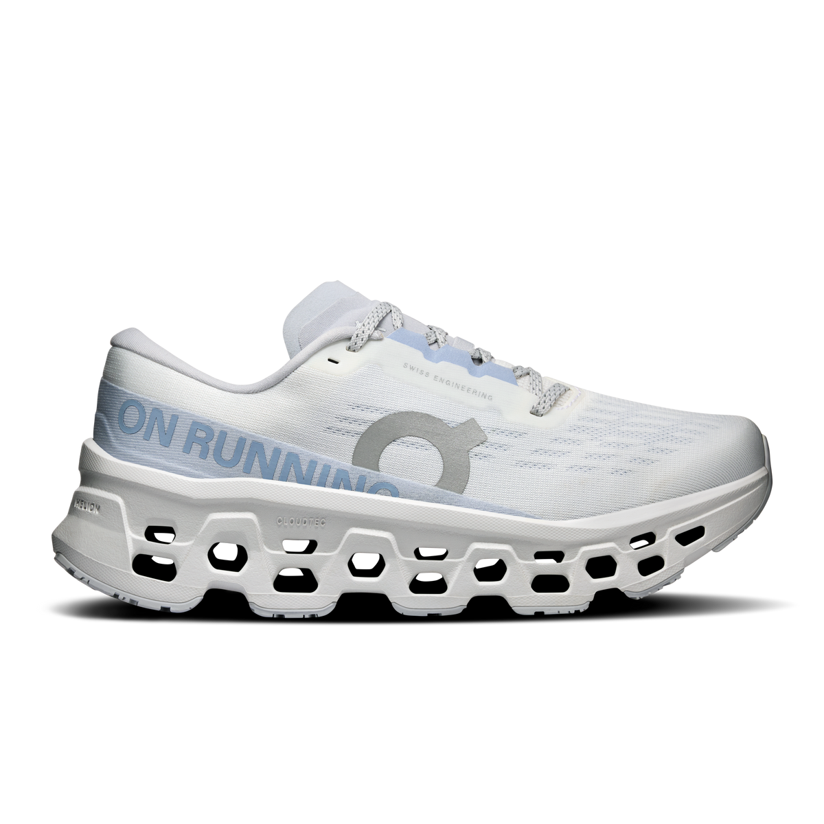 On Women's Cloudmonster 3 – White/Frost – view 1