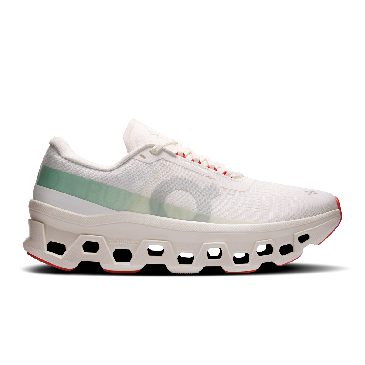 On Women's Cloudmonster – Ivory/Creek