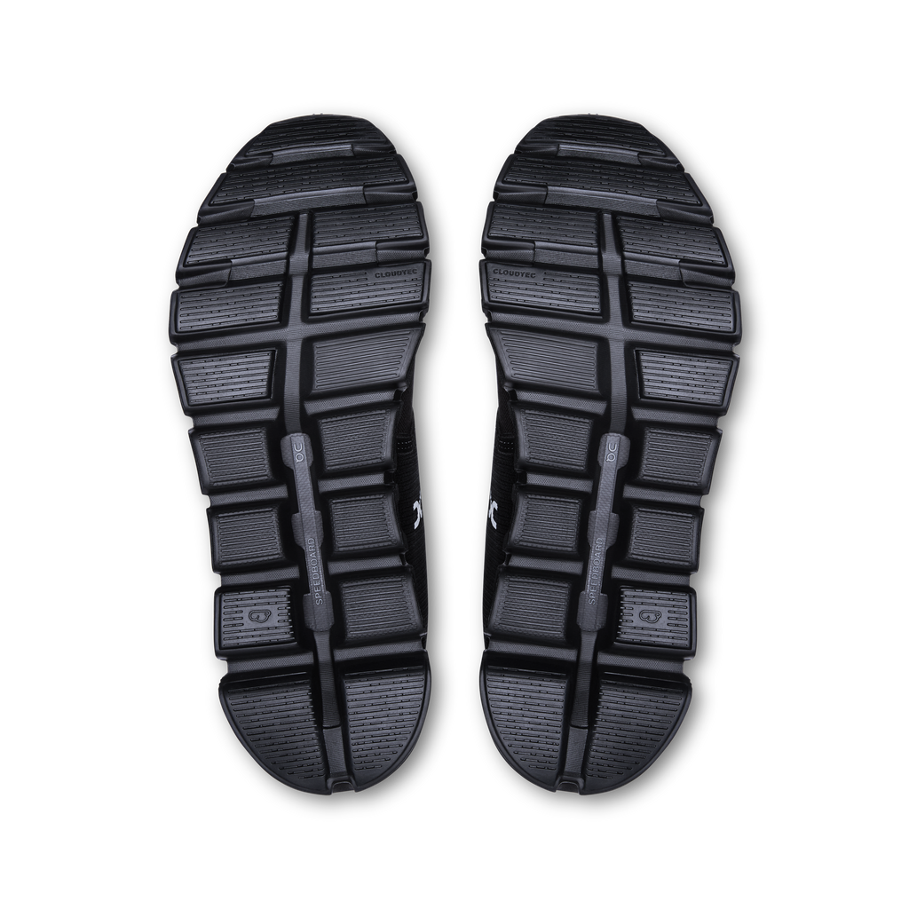 On Women's Cloud 6 Waterproof – Black/Black – view 3