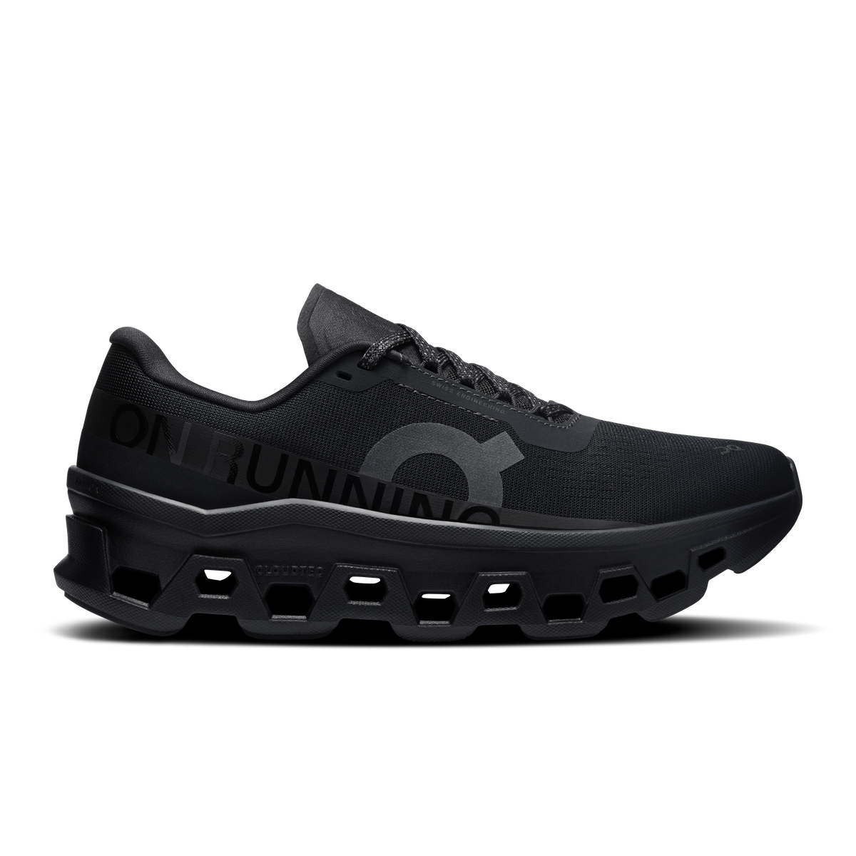 On Women's Cloudmonster – Black/Black