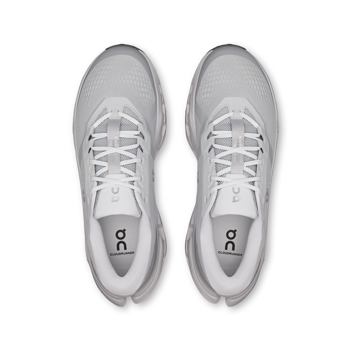 On Cloudrunner 3 – Glacier/Alloy – view 2