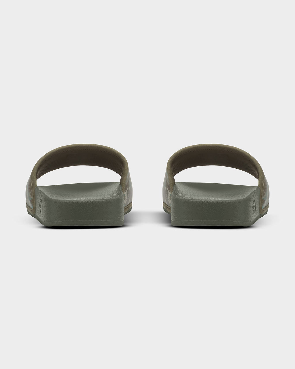 The North Face Base Camp Slides III – Military Olive Stippled Camo Print/TNF Black