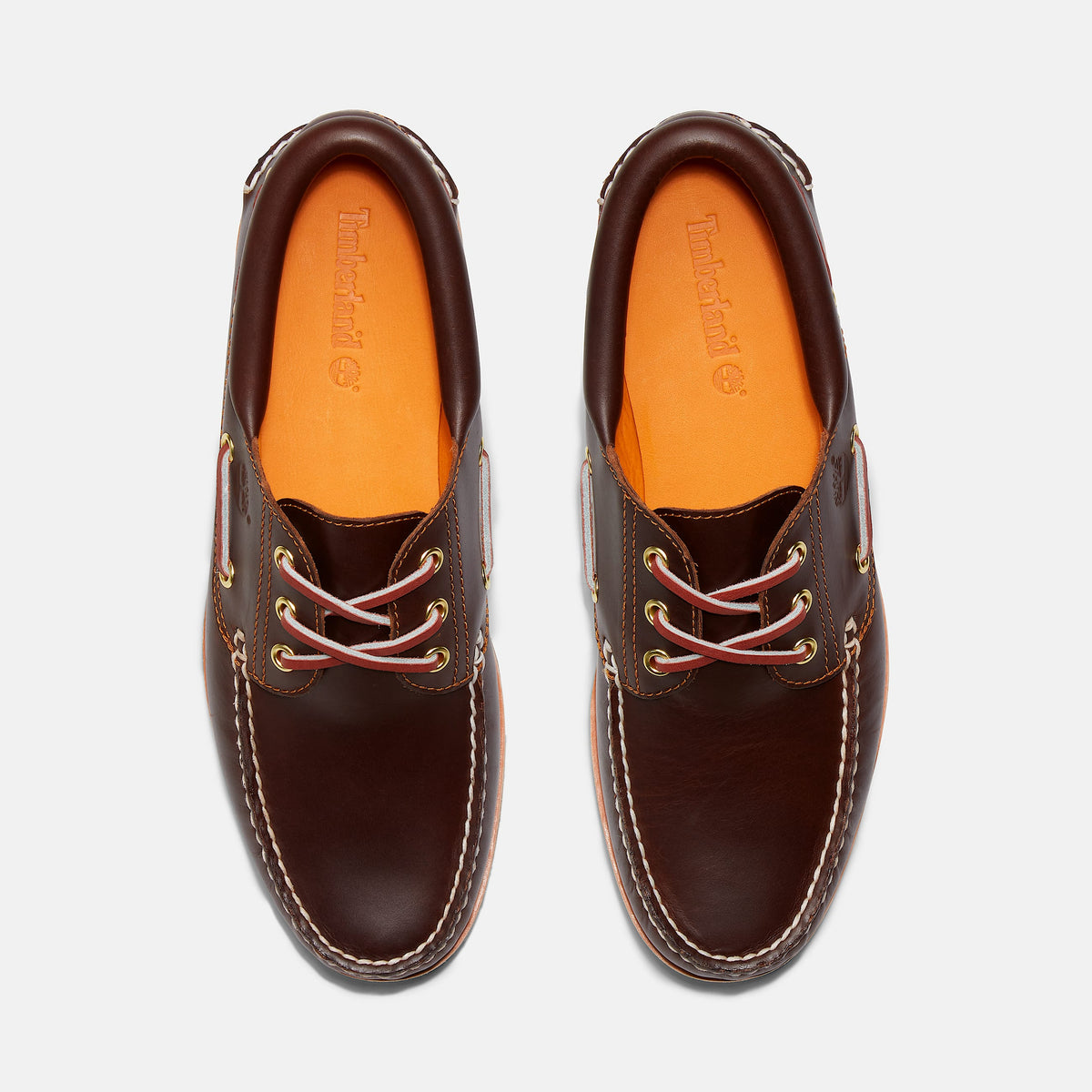 Timberland Authentic 3-Eye Lug Handsewn Boat Shoe – Brown