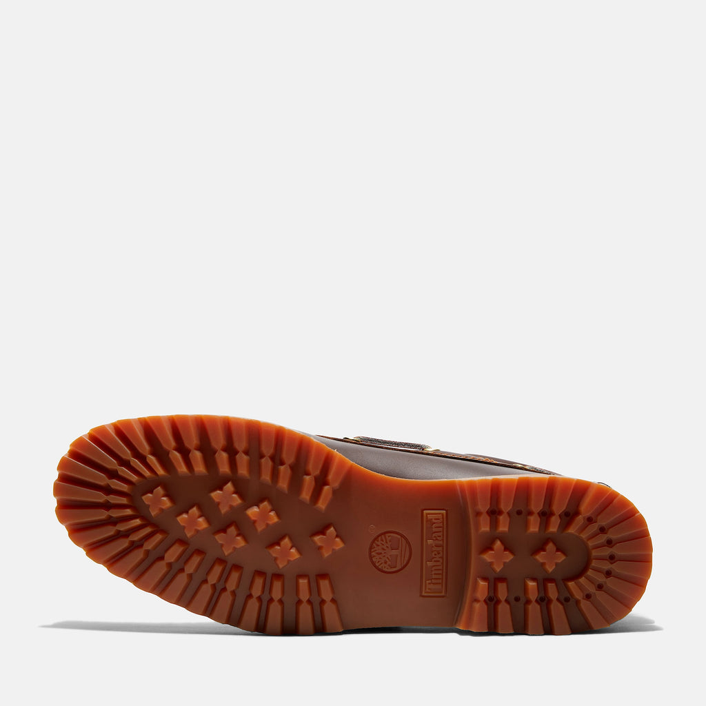 Timberland Authentic 3-Eye Lug Handsewn Boat Shoe – Brown