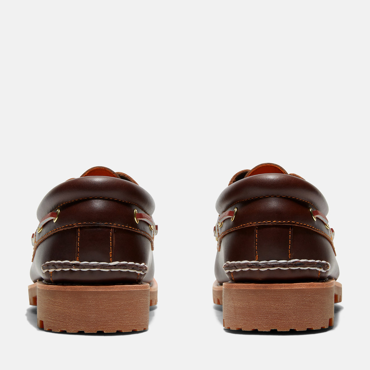 Timberland Authentic 3-Eye Lug Handsewn Boat Shoe – Brown