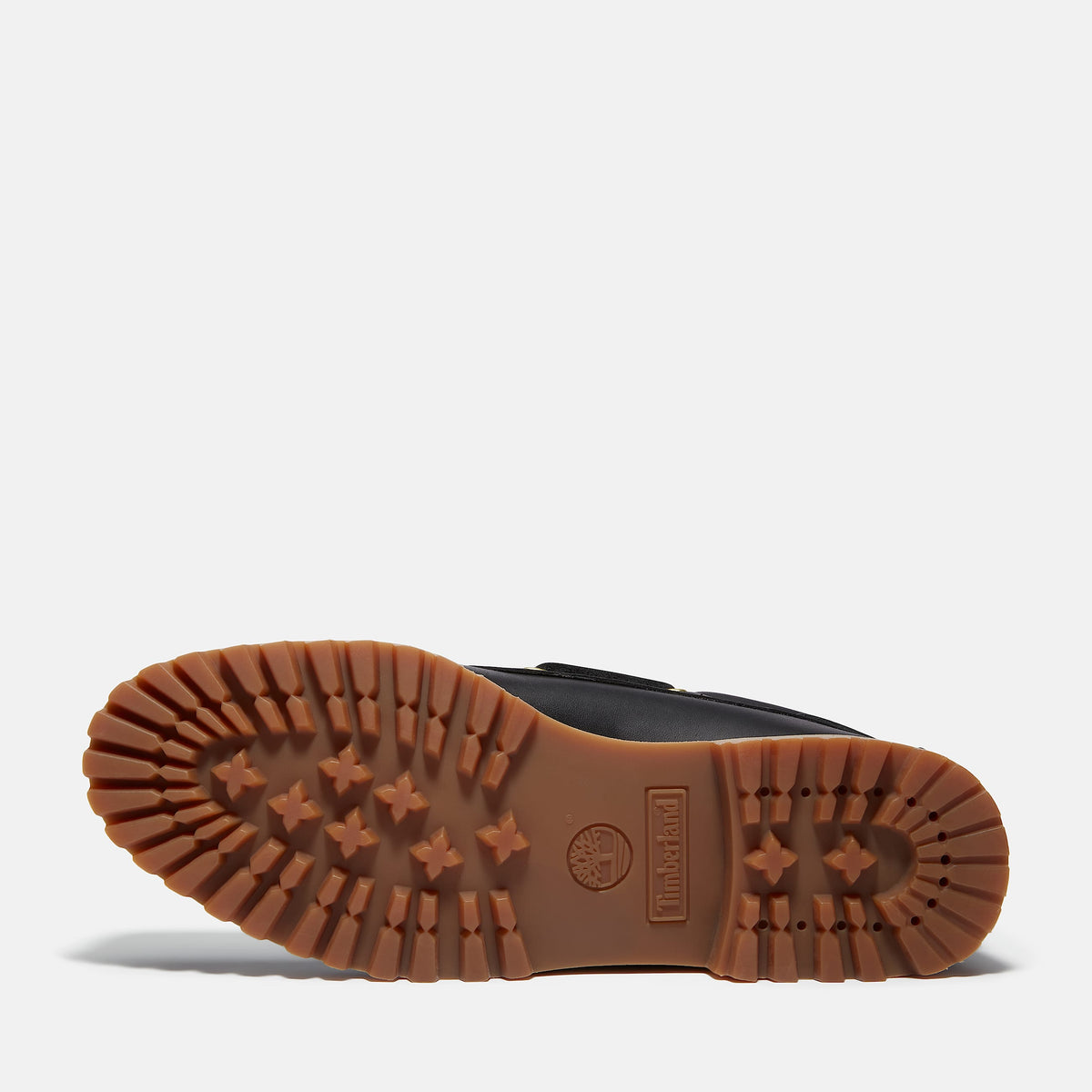 Timberland Authentic 3-Eye Lug Handsewn Boat Shoe – Black Full-Grain