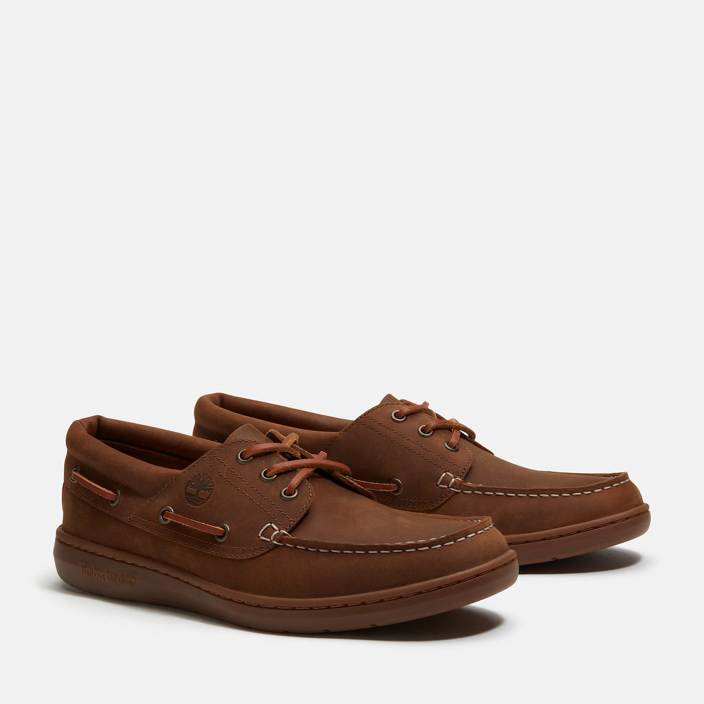 Timberland Portofino Pier Boat Shoe – Taupe Full-Grain