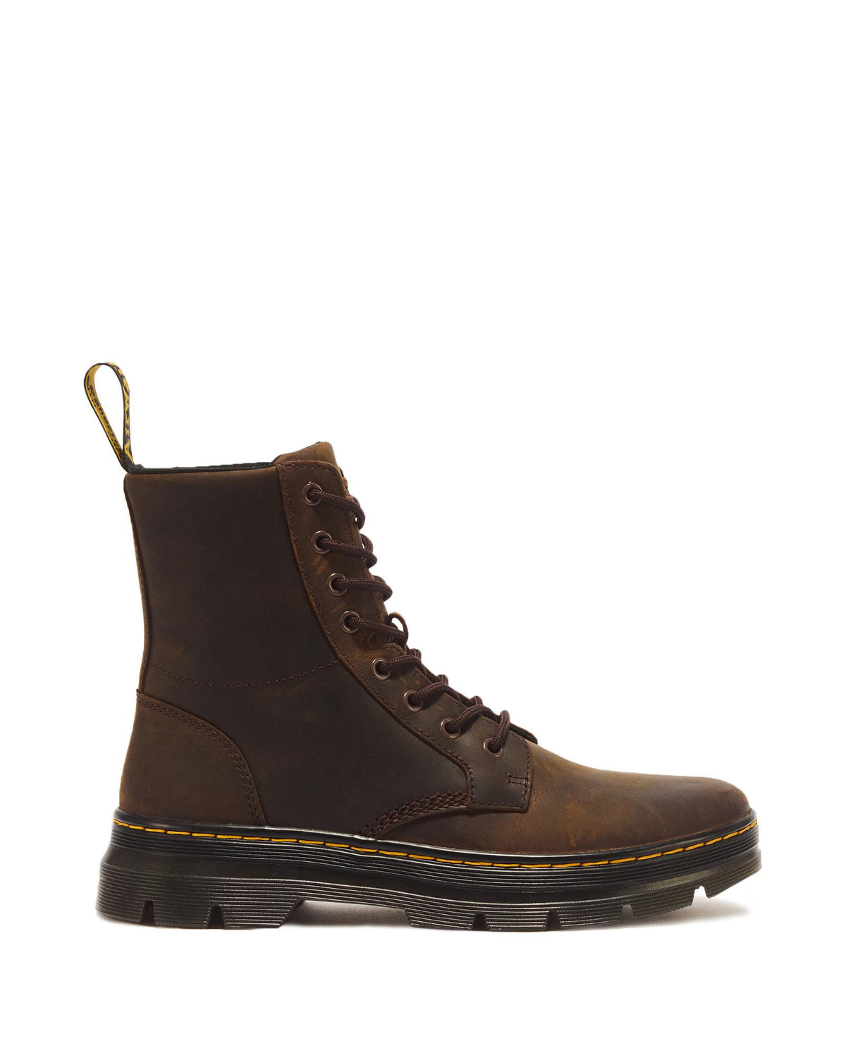 Dr. Martens Combs Crazy Horse Leather Boot – Dark Brown