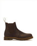Dr. Martens 2976 Yellow Stitch Crazy Horse Chelsea Boot – Dark Brown