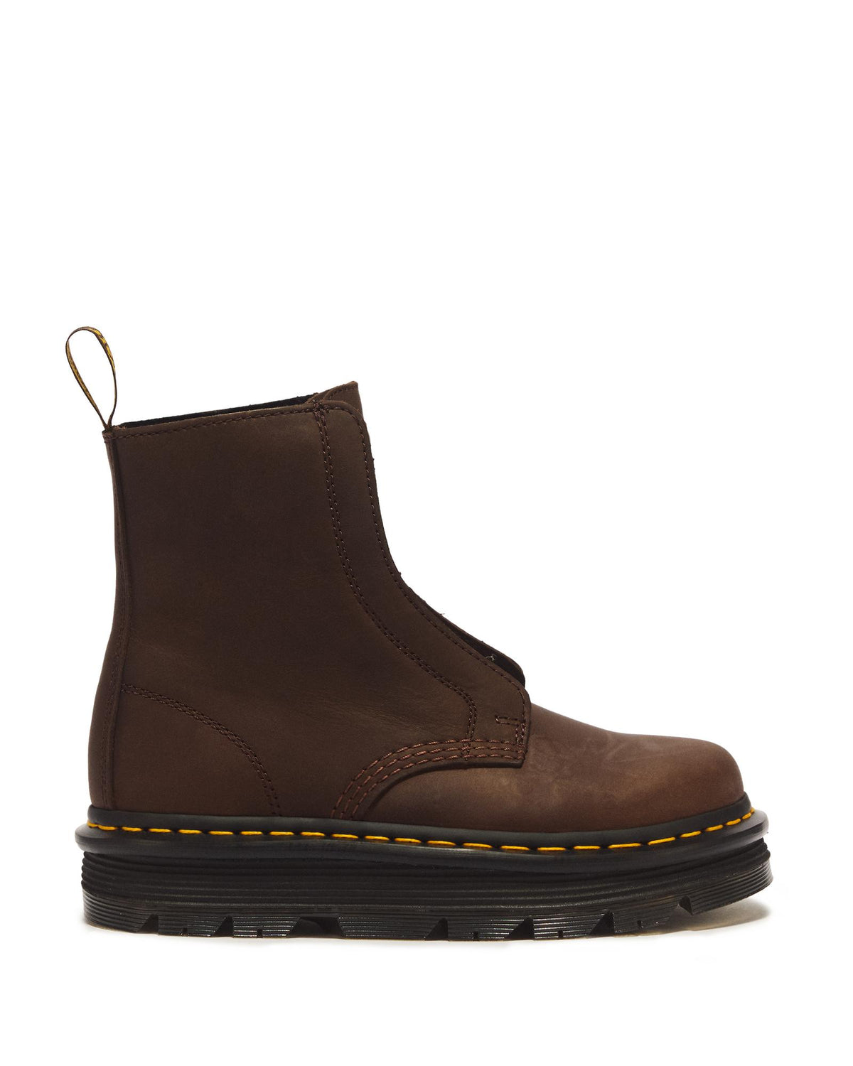 Dr. Martens Zebzag Laceless Slip-On Leather Boot – Dark Brown