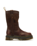 Dr. Martens Desert Rodeo Quad Mid Leather & Suede Boot – Dark Brown
