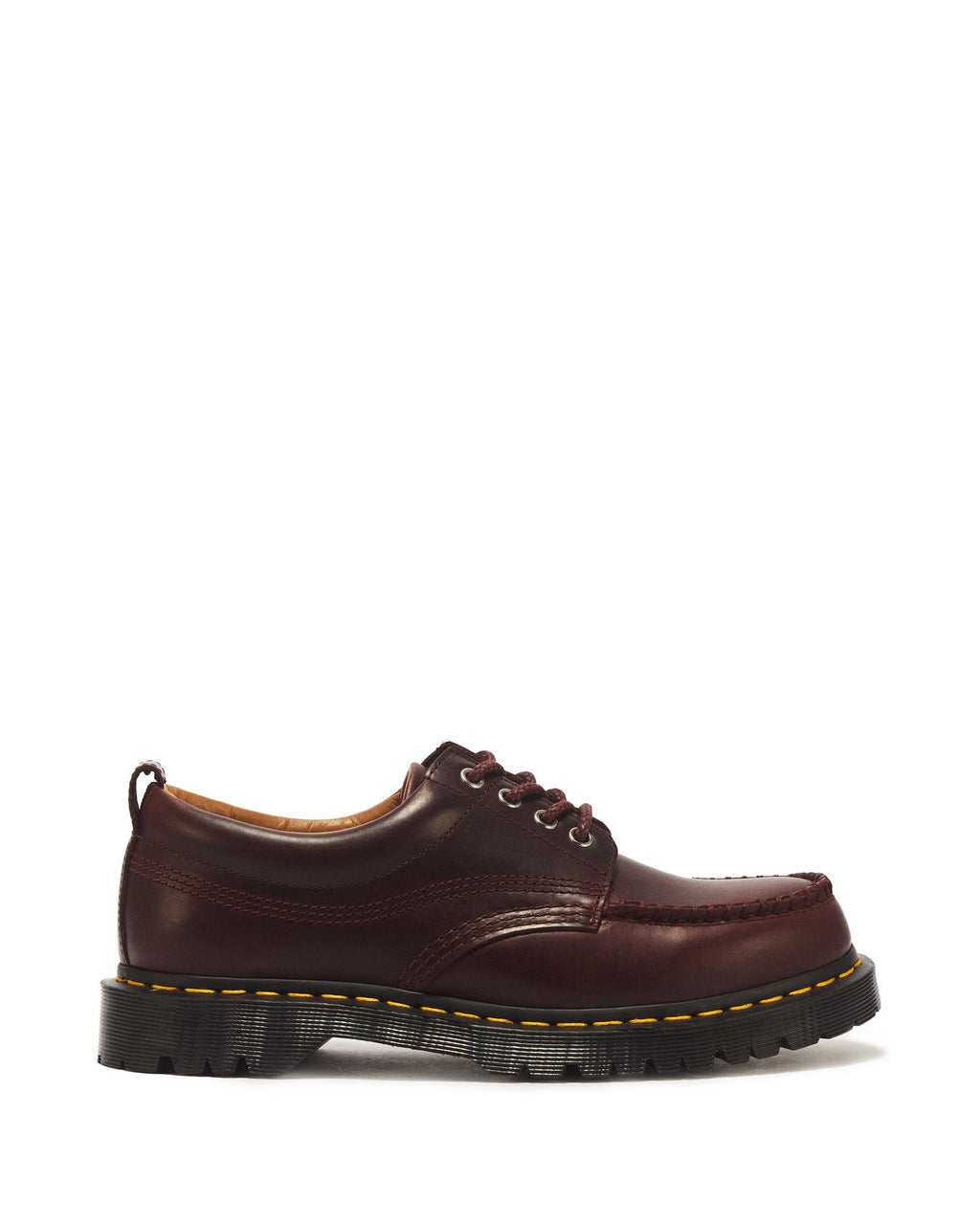 Dr. Martens Lowell 4-Eye Mayhem Leather Moc Toe Shoe – Spiced Brown