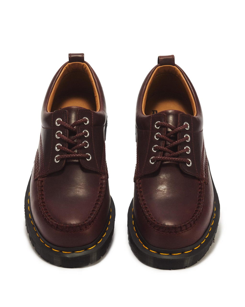Dr. Martens Lowell 4-Eye Mayhem Leather Moc Toe Shoe – Spiced Brown