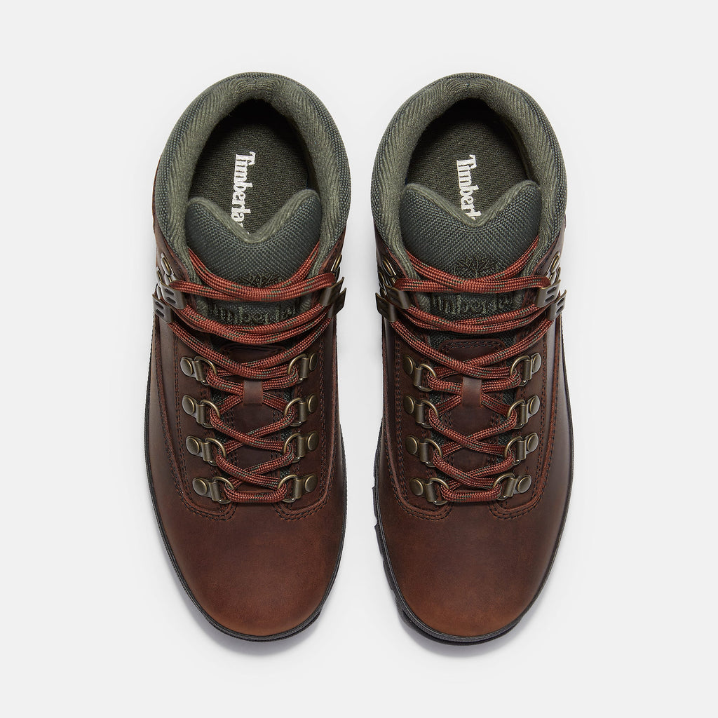 Timberland Women's Euro Hiker – Dark Brown Full-Grain