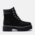 Timberland Women's Stone Street 6-Inch Waterproof Platform Boot – Jet Black