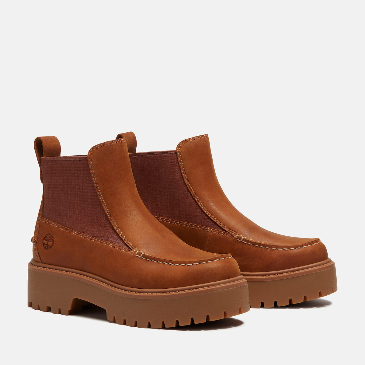 Timberland Women's Stone Street Platform Chelsea Boot – Wheat Full-Grain
