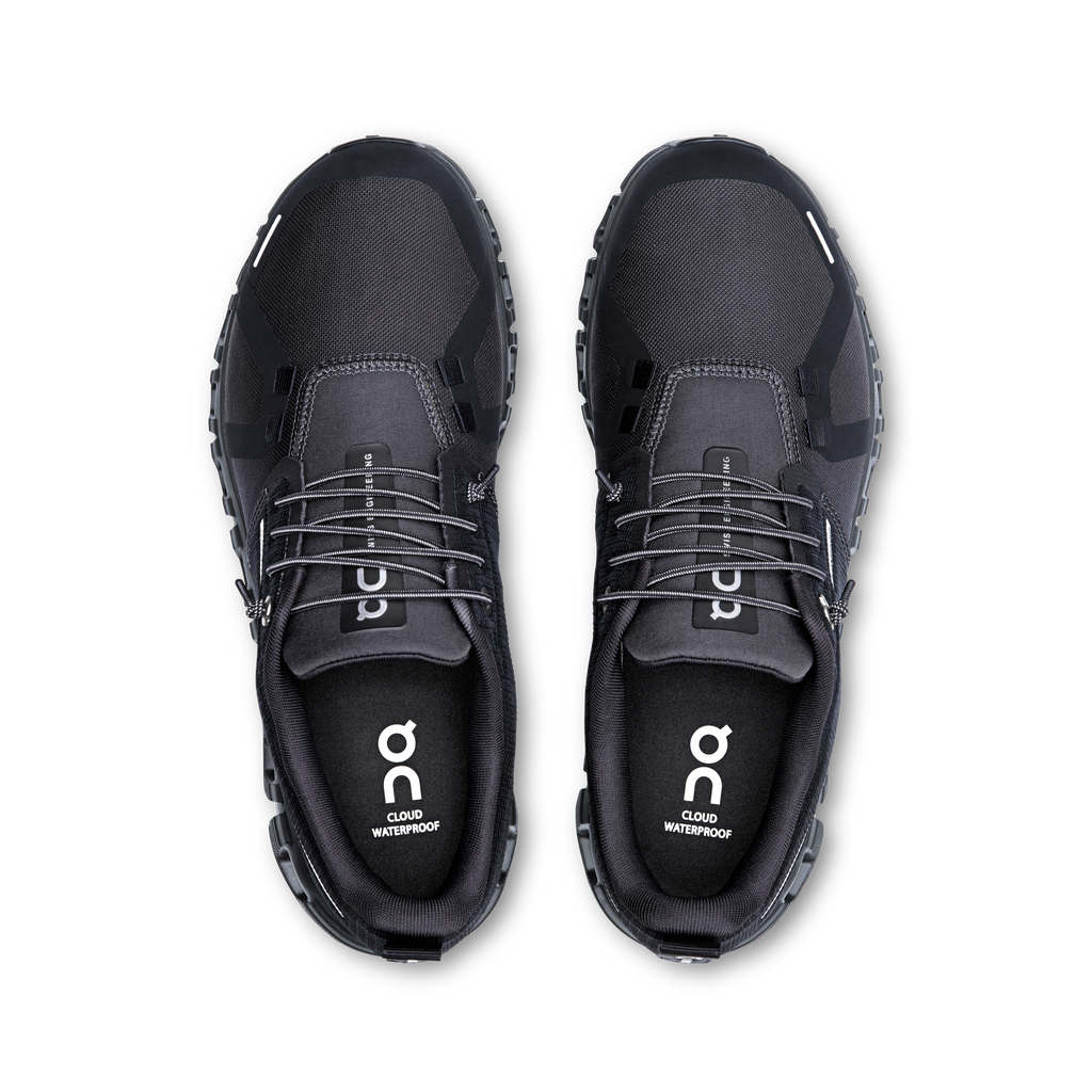 On Women's Cloud 6 Waterproof – Black/Black – view 2