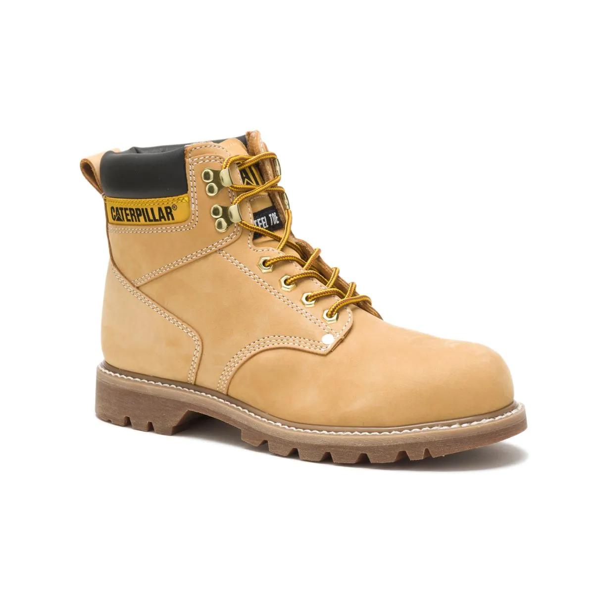 CAT Second Shift Steel Toe Work Boot – Honey Nubuck – view 2