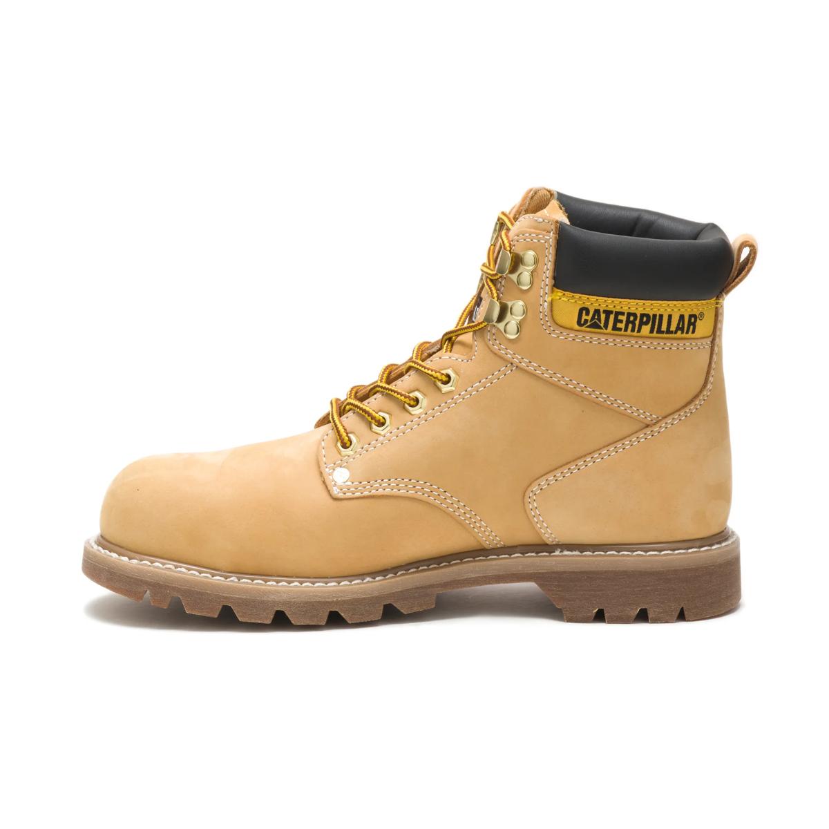 CAT Second Shift Steel Toe Work Boot – Honey Nubuck – view 3