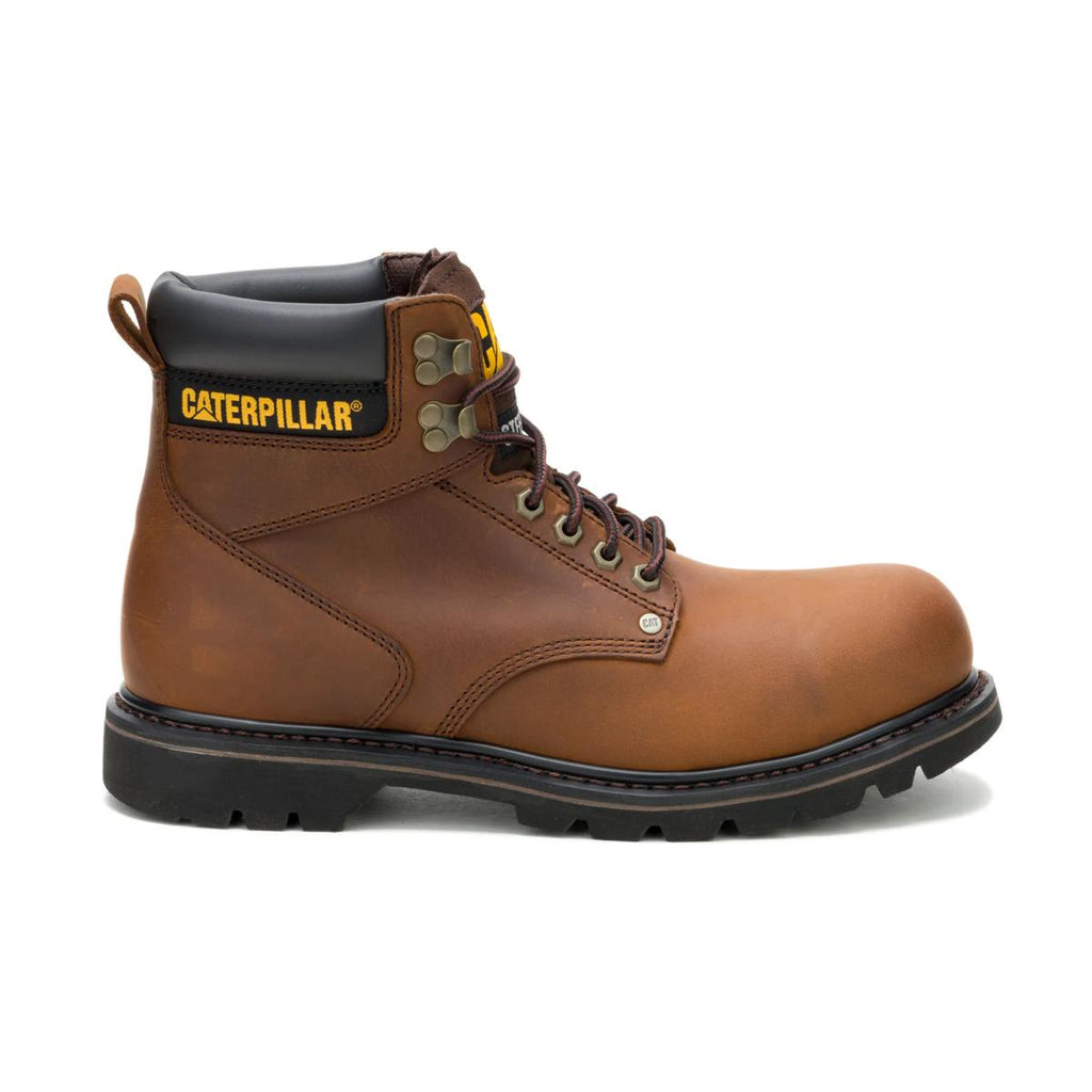 CAT Second Shift Steel Toe Work Boot – Dark Brown – view 1