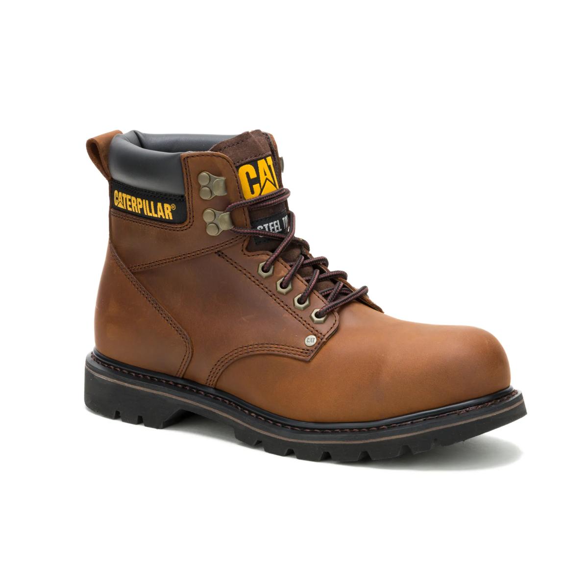 CAT Second Shift Steel Toe Work Boot – Dark Brown – view 2