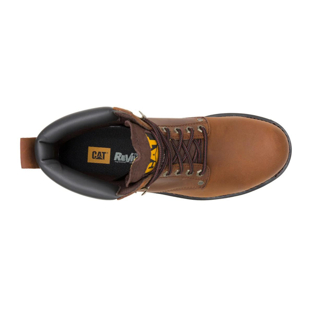 CAT Second Shift Steel Toe Work Boot – Dark Brown – view 5