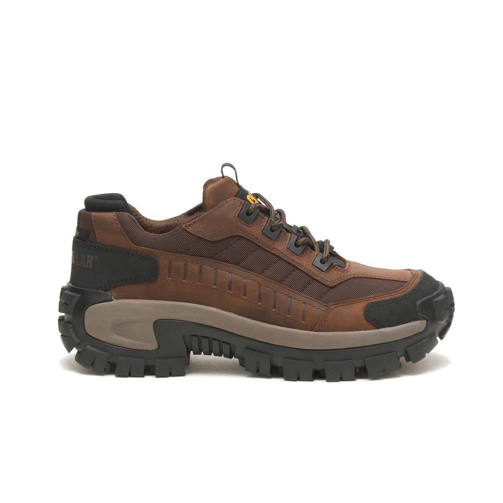 CAT Invader Steel Toe Work Shoe – Dark Brown – view 1