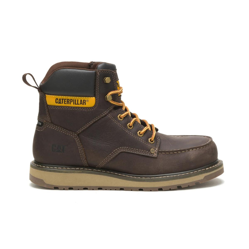CAT Calibrate Steel Toe Work Boot – Leather Brown – view 1