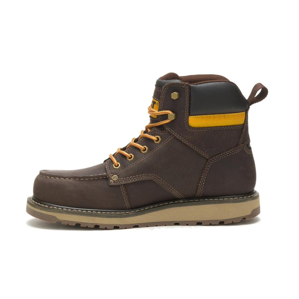 CAT Calibrate Steel Toe Work Boot – Leather Brown – view 3