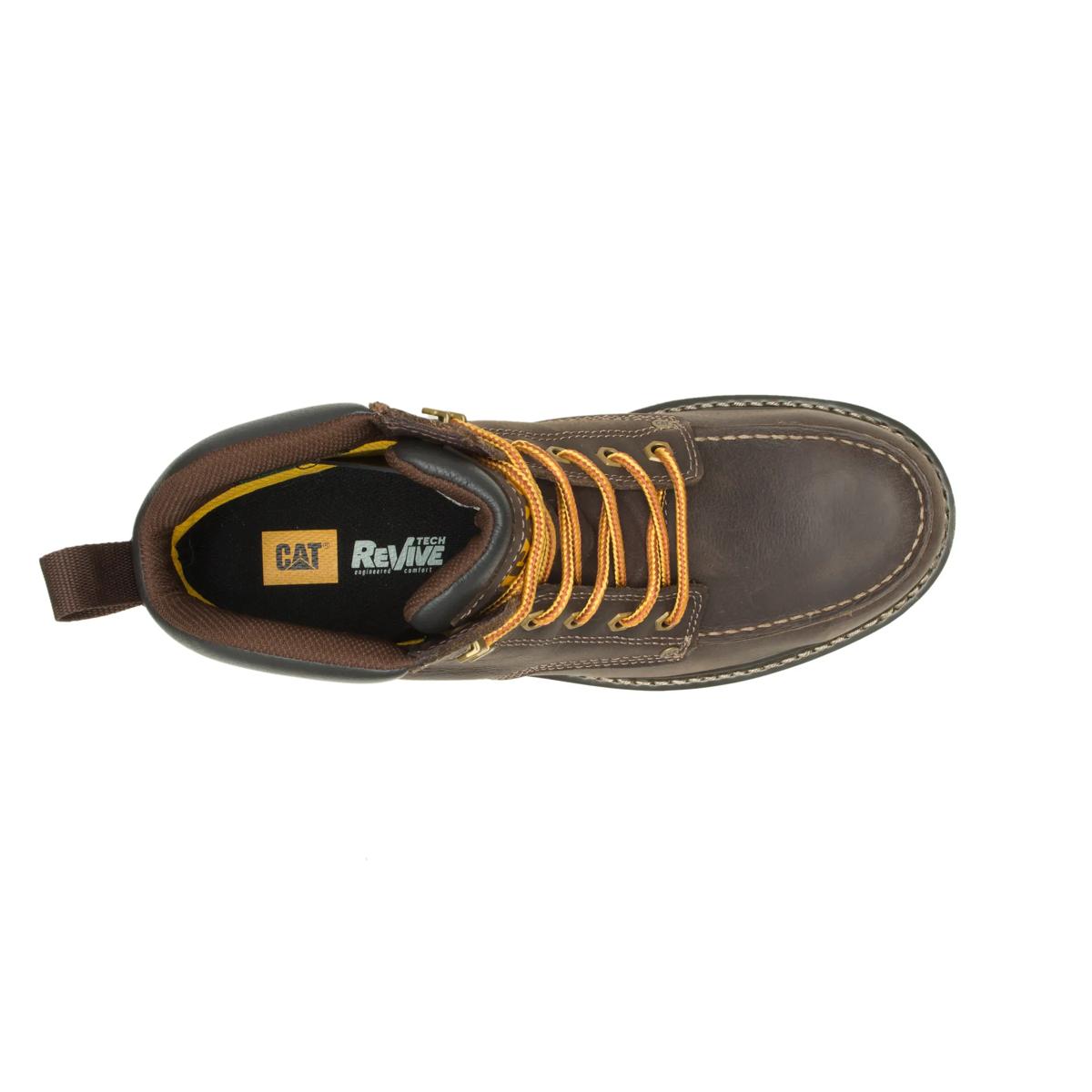 CAT Calibrate Steel Toe Work Boot – Leather Brown – view 5