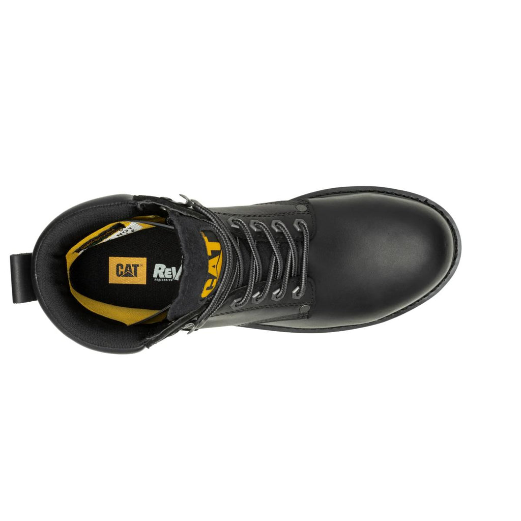 CAT Second Shift Waterproof Steel Toe Work Boot – Black – view 5