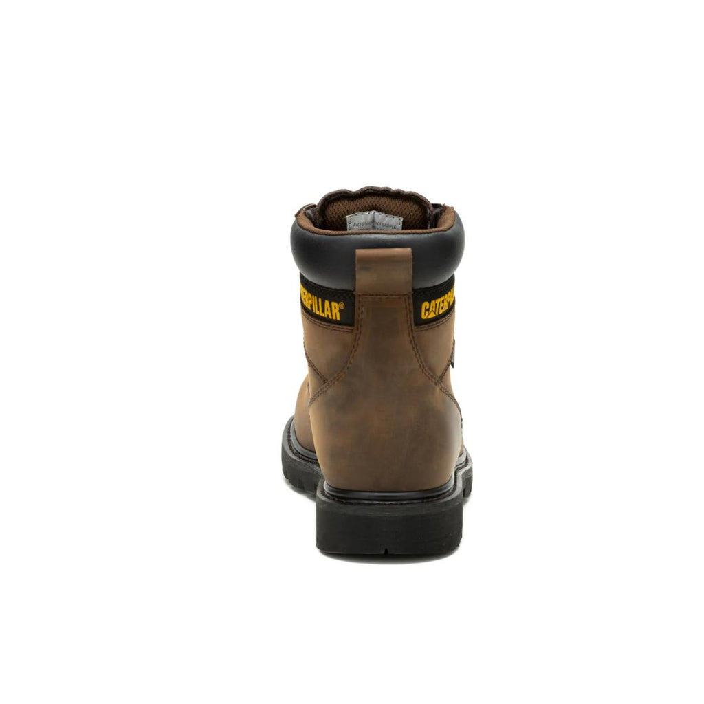 CAT Second Shift Waterproof Steel Toe Work Boot – Dark Brown – view 4