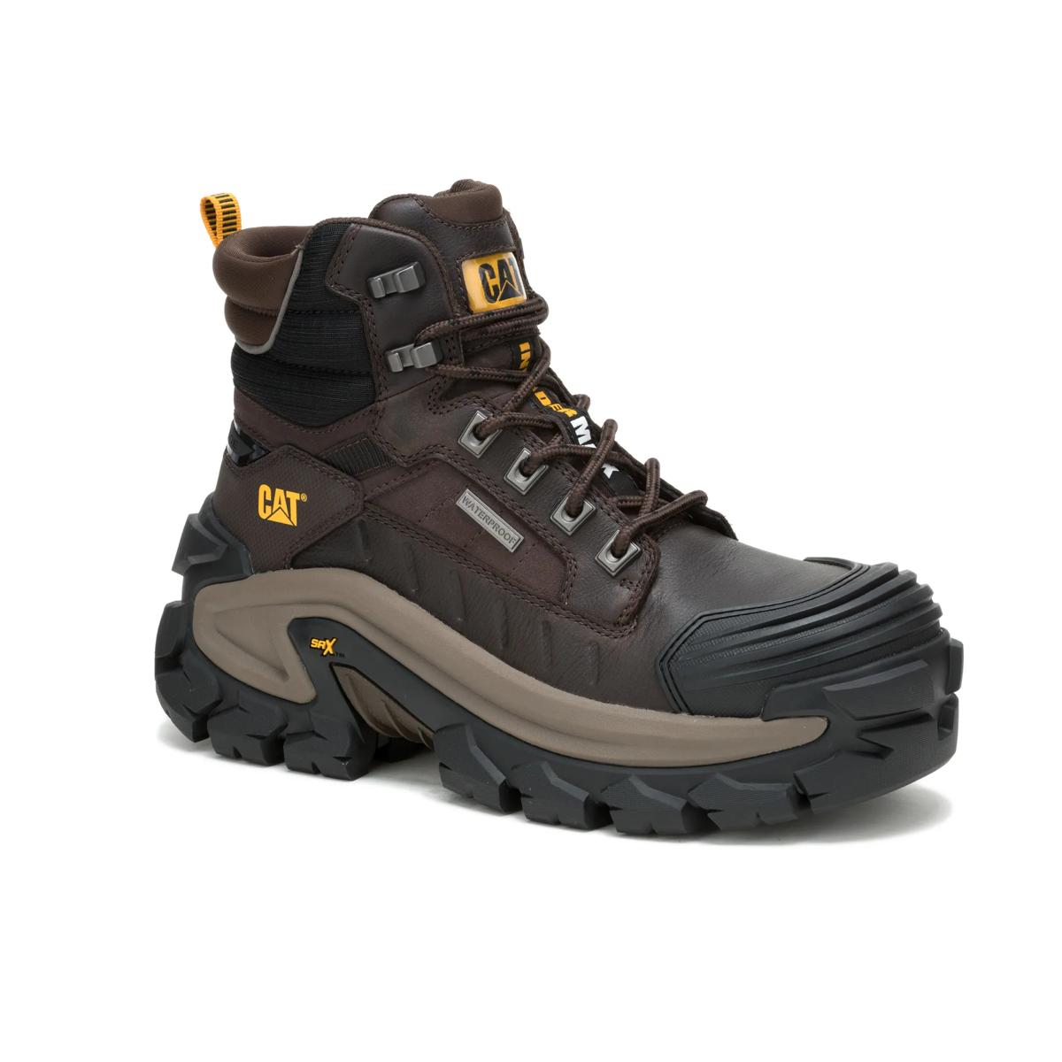 CAT Invader Max 6" Waterproof Composite Toe Work Boot – Coffee Bean – view 2