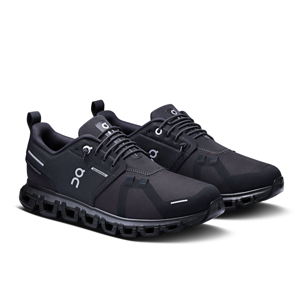 On Women's Cloud 6 Waterproof – Black/Black – view 6